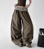 Plaid Panel Wide - Leg Parachute Pants – CT6667 - COPPING THREADS - CT Select