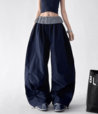 Plaid Panel Wide - Leg Parachute Pants – CT6667 - COPPING THREADS - CT Select