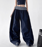 Plaid Panel Wide - Leg Parachute Pants – CT6667 - COPPING THREADS - CT Select