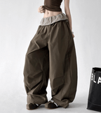 Plaid Panel Wide - Leg Parachute Pants – CT6667 - COPPING THREADS - CT Select