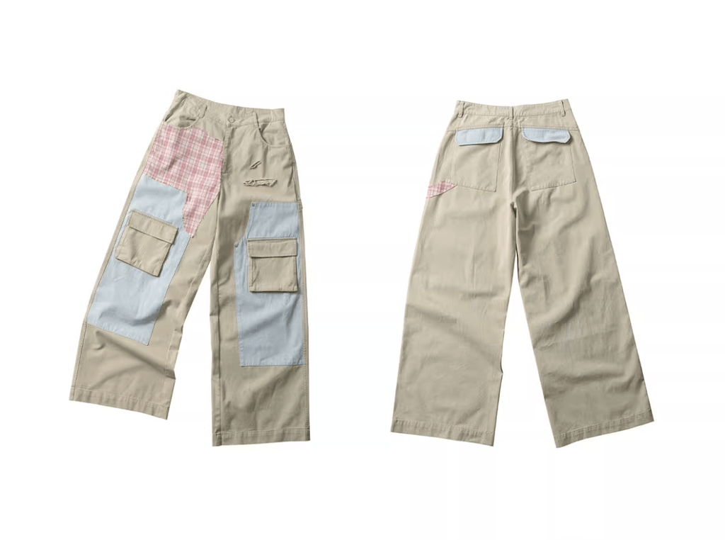 Plaid Patchwork Lumberjack Utility Pants - COPPING THREADS - ARTMONSTER