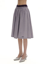Plaid Pleated Faux Layered Skirt - COPPING THREADS - MOROMORO