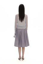 Plaid Pleated Faux Layered Skirt - COPPING THREADS - MOROMORO