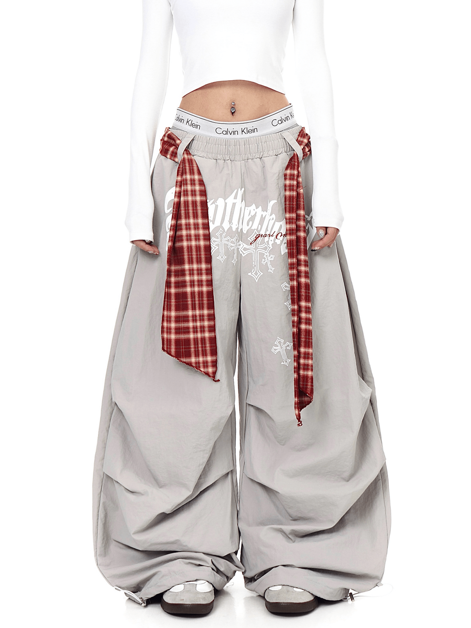 Plaid - Scarf Wide - Leg Cargo Pants - COPPING THREADS - CT Select