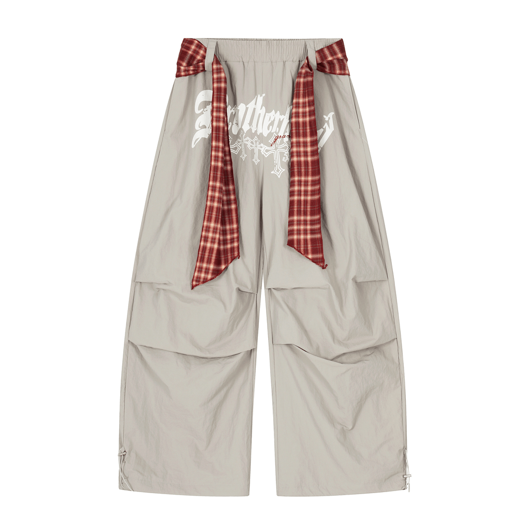 Plaid - Scarf Wide - Leg Cargo Pants - COPPING THREADS - CT Select