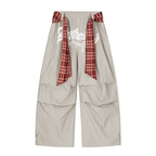 Plaid - Scarf Wide - Leg Cargo Pants - COPPING THREADS - CT Select