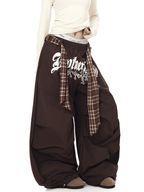 Plaid - Scarf Wide - Leg Cargo Pants - COPPING THREADS - CT Select