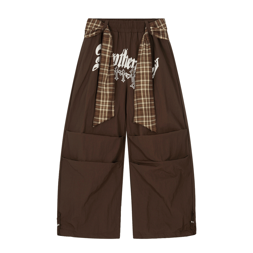 Plaid - Scarf Wide - Leg Cargo Pants - COPPING THREADS - CT Select