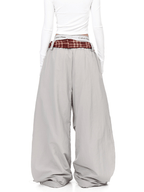 Plaid - Scarf Wide - Leg Cargo Pants - COPPING THREADS - CT Select
