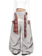 Plaid - Scarf Wide - Leg Cargo Pants - COPPING THREADS - CT Select