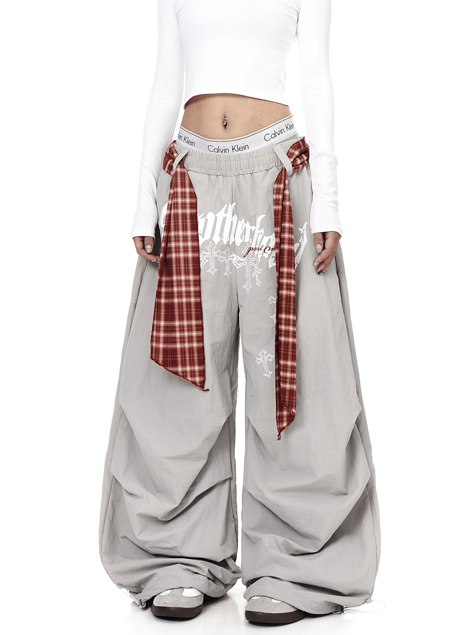 Plaid - Scarf Wide - Leg Cargo Pants - COPPING THREADS - CT Select
