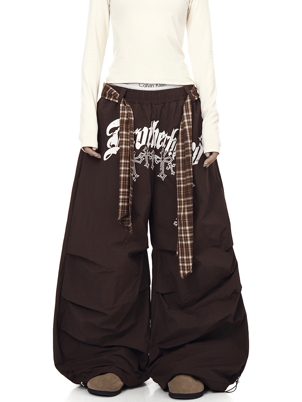 Plaid - Scarf Wide - Leg Cargo Pants - COPPING THREADS - CT Select