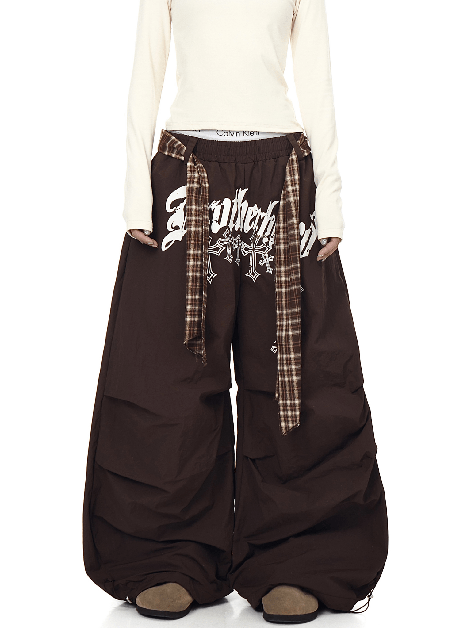 Plaid - Scarf Wide - Leg Cargo Pants - COPPING THREADS - CT Select