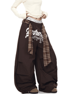 Plaid - Scarf Wide - Leg Cargo Pants - COPPING THREADS - CT Select