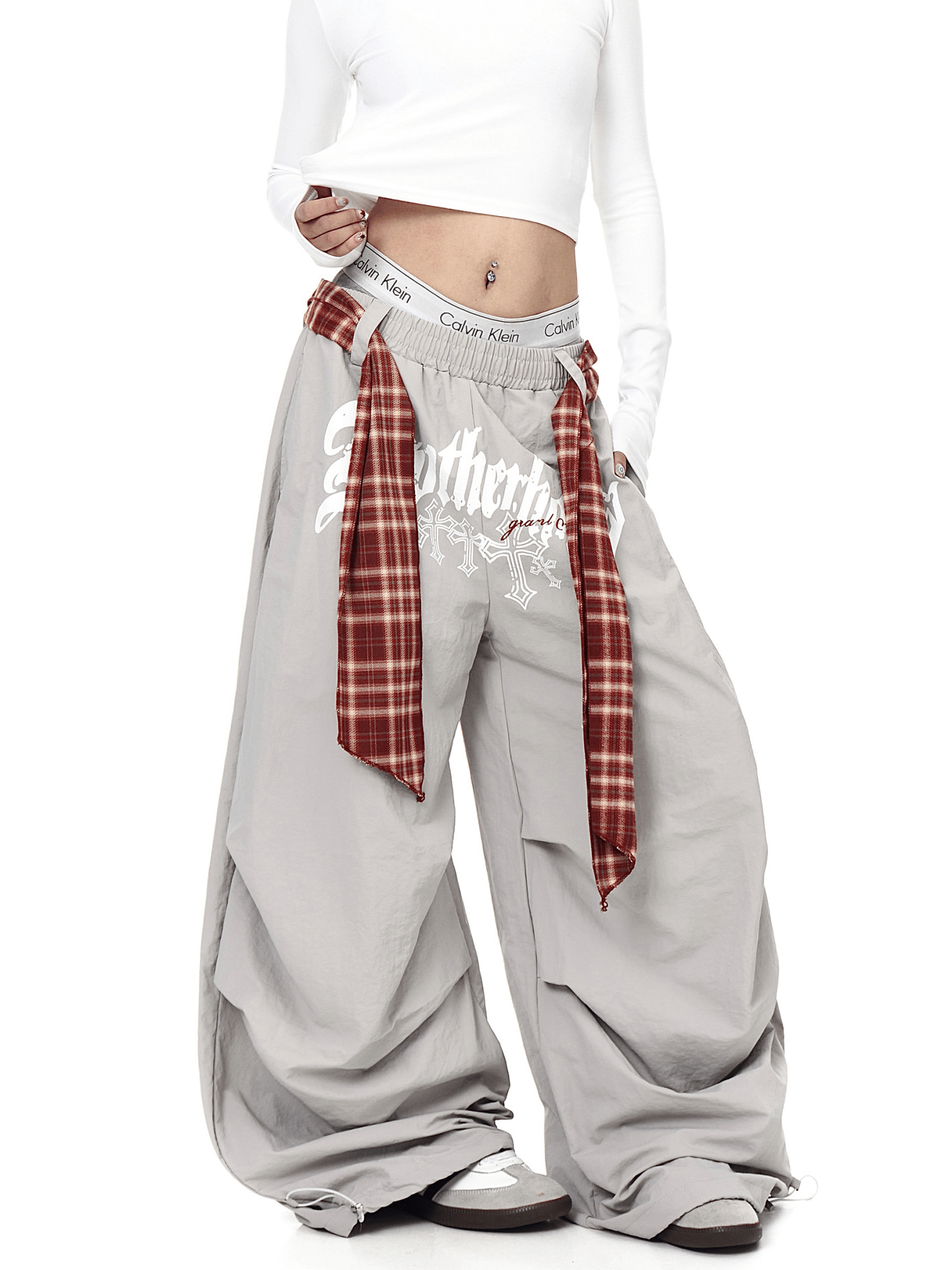 Plaid - Scarf Wide - Leg Cargo Pants - COPPING THREADS - CT Select