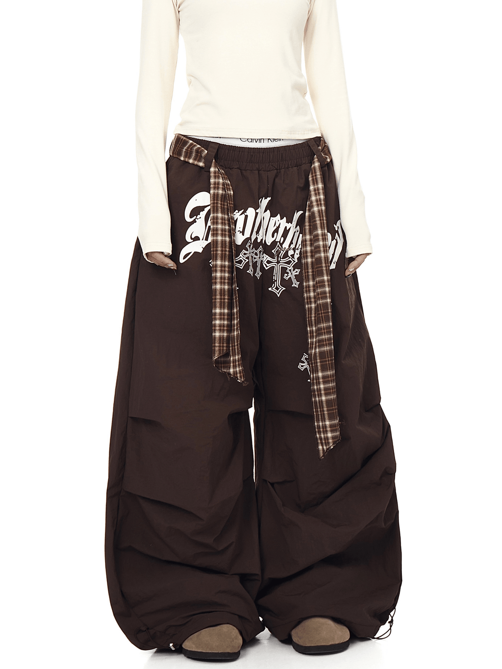 Plaid - Scarf Wide - Leg Cargo Pants - COPPING THREADS - CT Select