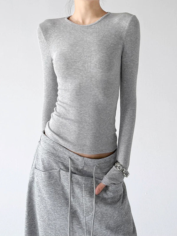 Plain Crewneck Long-Sleeve T-Shirt - COPPING THREADS - CT ORIGINALS