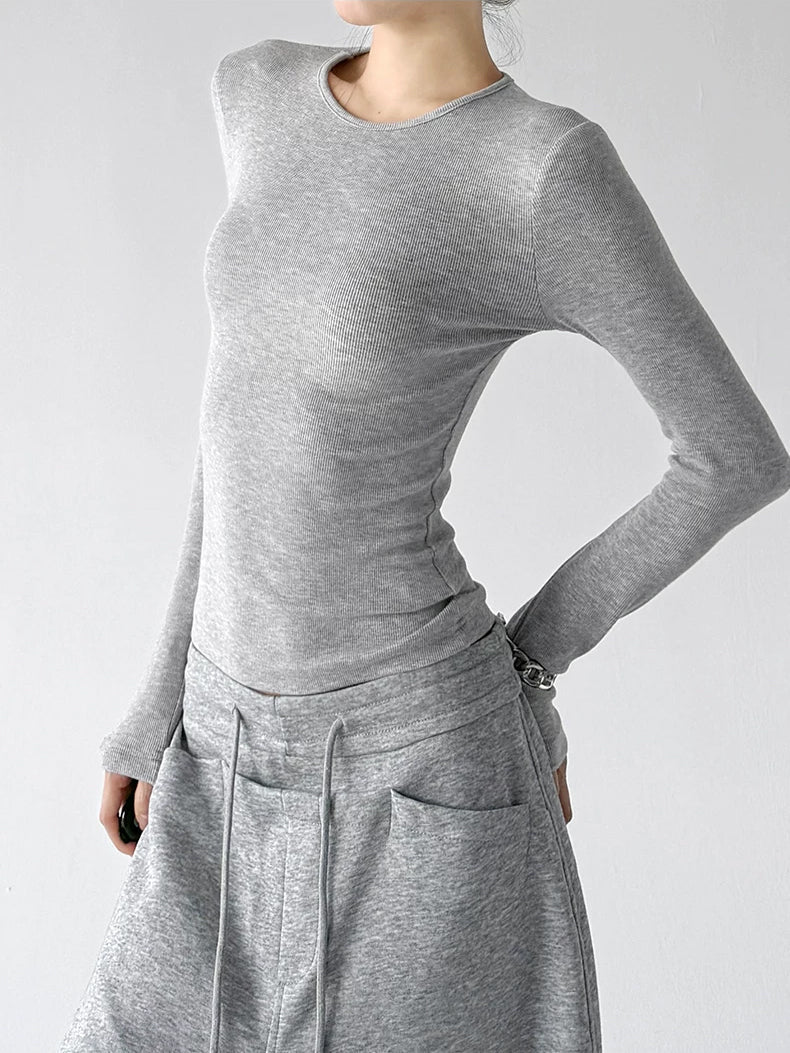 Plain Crewneck Long-Sleeve T-Shirt - COPPING THREADS - CT ORIGINALS