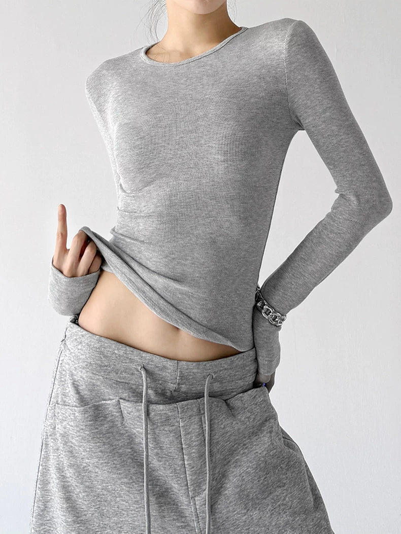 Plain Crewneck Long-Sleeve T-Shirt - COPPING THREADS - CT ORIGINALS