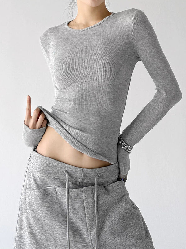 Plain Crewneck Long-Sleeve T-Shirt - COPPING THREADS - CT ORIGINALS