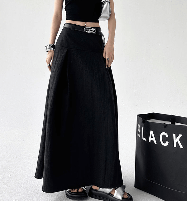 Pleated A-Line Maxi Skirt - CT802 - COPPING THREADS - CT Select