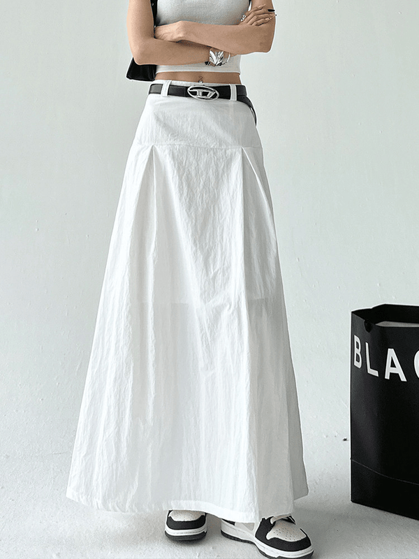 Pleated A-Line Maxi Skirt - CT802 - COPPING THREADS - CT Select
