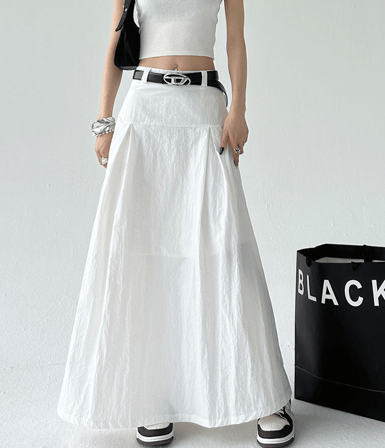 Pleated A-Line Maxi Skirt - CT802 - COPPING THREADS - CT Select