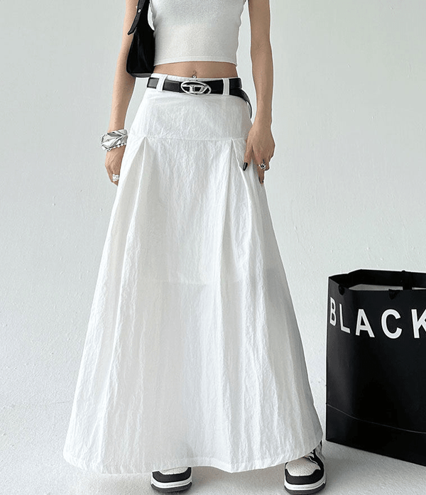 Pleated A-Line Maxi Skirt - CT802 - COPPING THREADS - CT Select