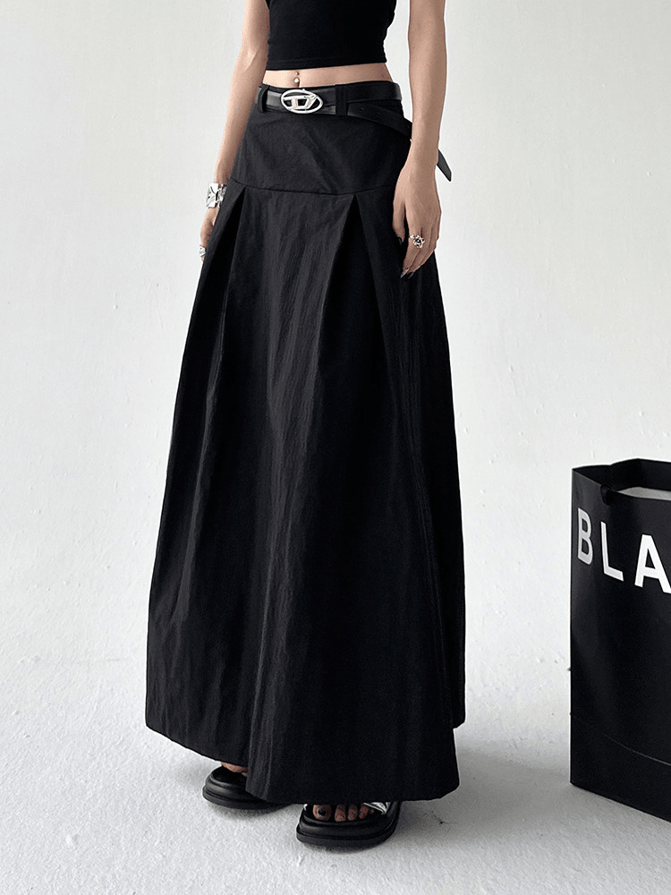 Pleated A-Line Maxi Skirt - CT802 - COPPING THREADS - CT Select