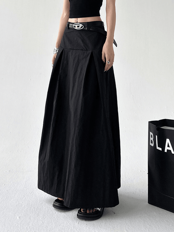 Pleated A-Line Maxi Skirt - CT802 - COPPING THREADS - CT Select