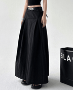 Pleated A-Line Maxi Skirt - CT802 - COPPING THREADS - CT Select
