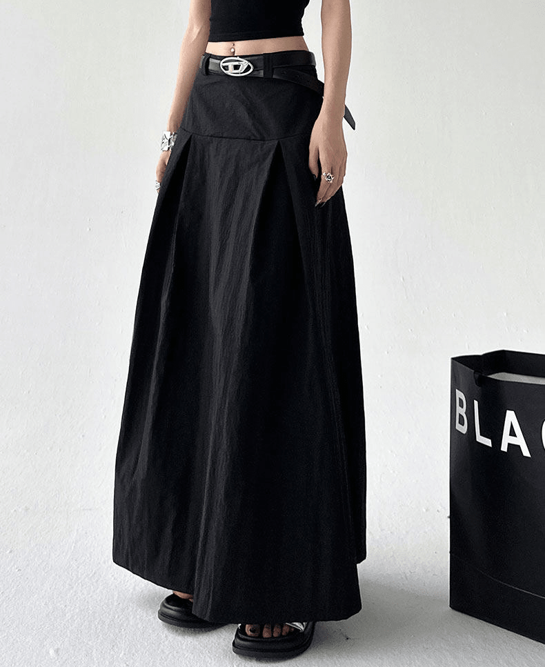Pleated A-Line Maxi Skirt - CT802 - COPPING THREADS - CT Select