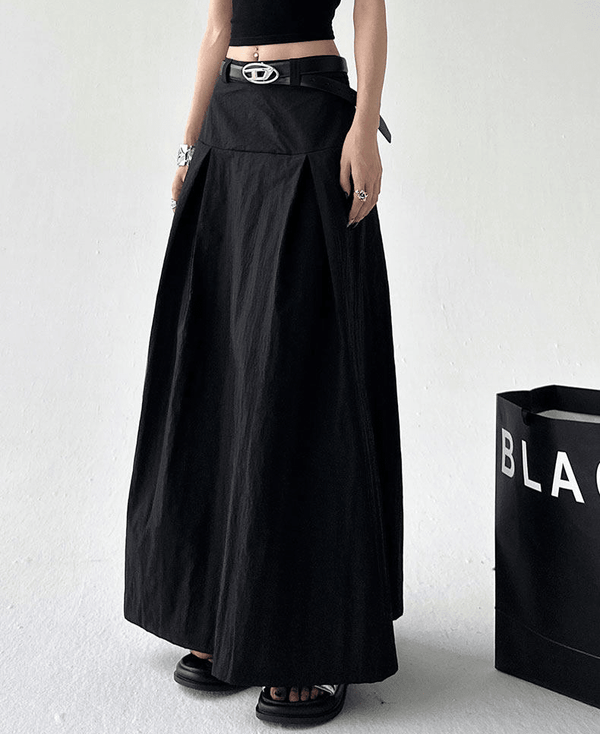Pleated A-Line Maxi Skirt - CT802 - COPPING THREADS - CT Select
