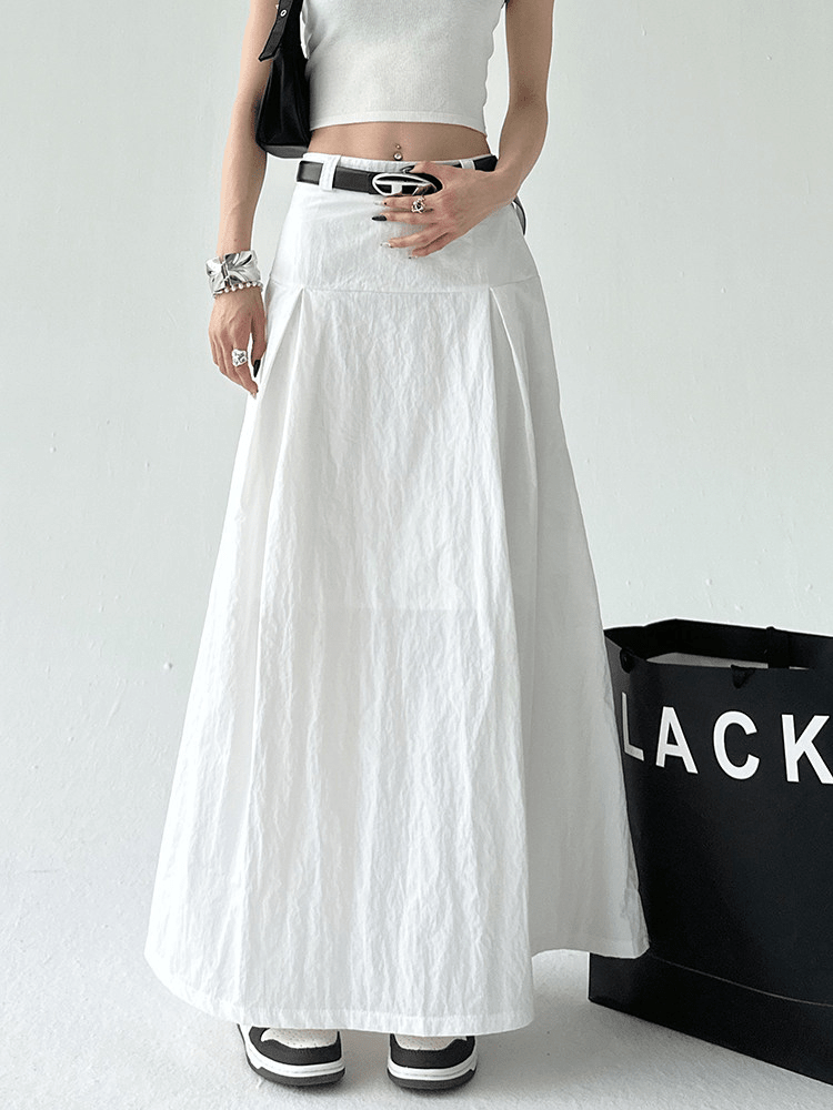 Pleated A-Line Maxi Skirt - CT802 - COPPING THREADS - CT Select