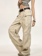 Pleated Detailing Cargo Pants - COPPING THREADS - CT Select