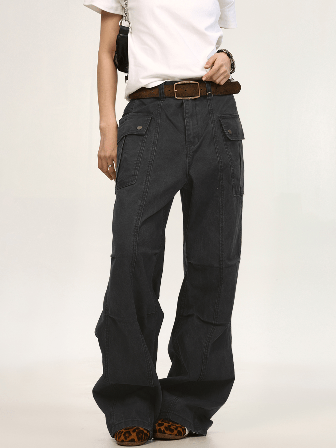 Pleated Detailing Cargo Pants - COPPING THREADS - CT Select