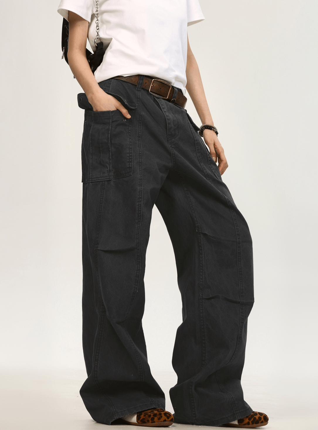 Pleated Detailing Cargo Pants - COPPING THREADS - CT Select