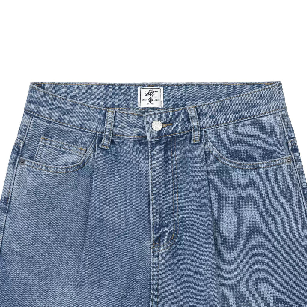 Pleated High-Rise Jeans - COPPING THREADS - IDLT