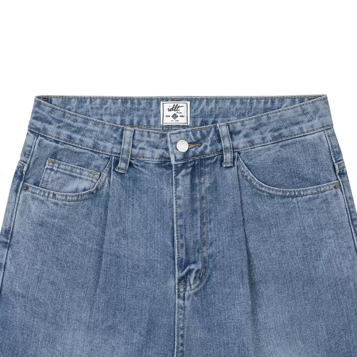 Pleated High-Rise Jeans - COPPING THREADS - IDLT