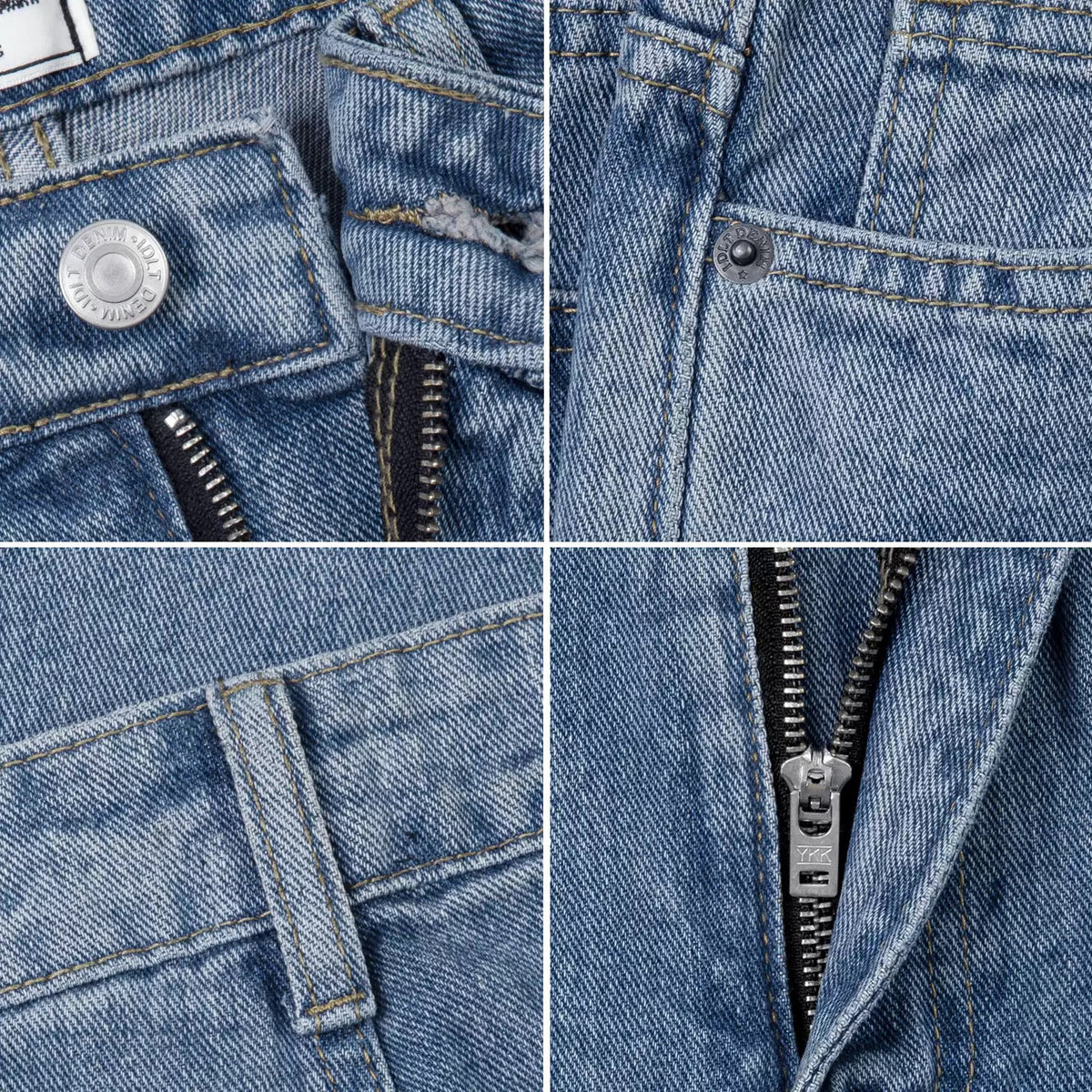 Pleated High-Rise Jeans - COPPING THREADS - IDLT