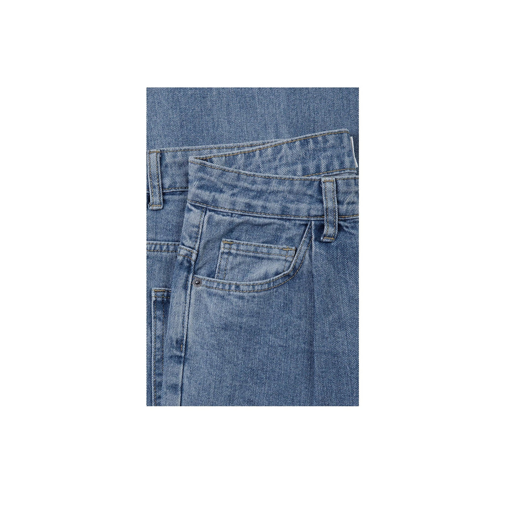 Pleated High-Rise Jeans - COPPING THREADS - IDLT