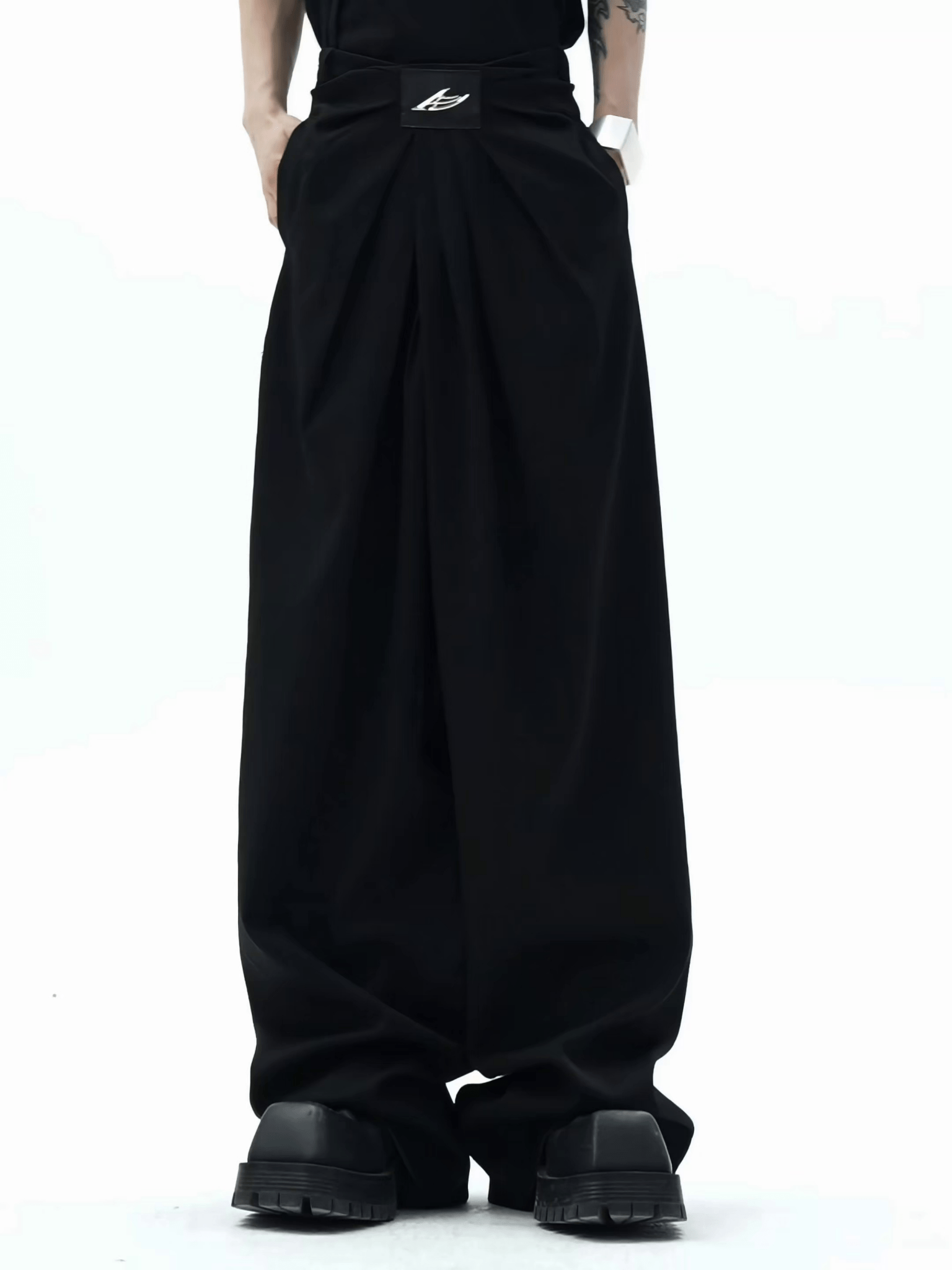 Pleated High Waist Wide - Leg Trousers - COPPING THREADS - ArguE CulturE