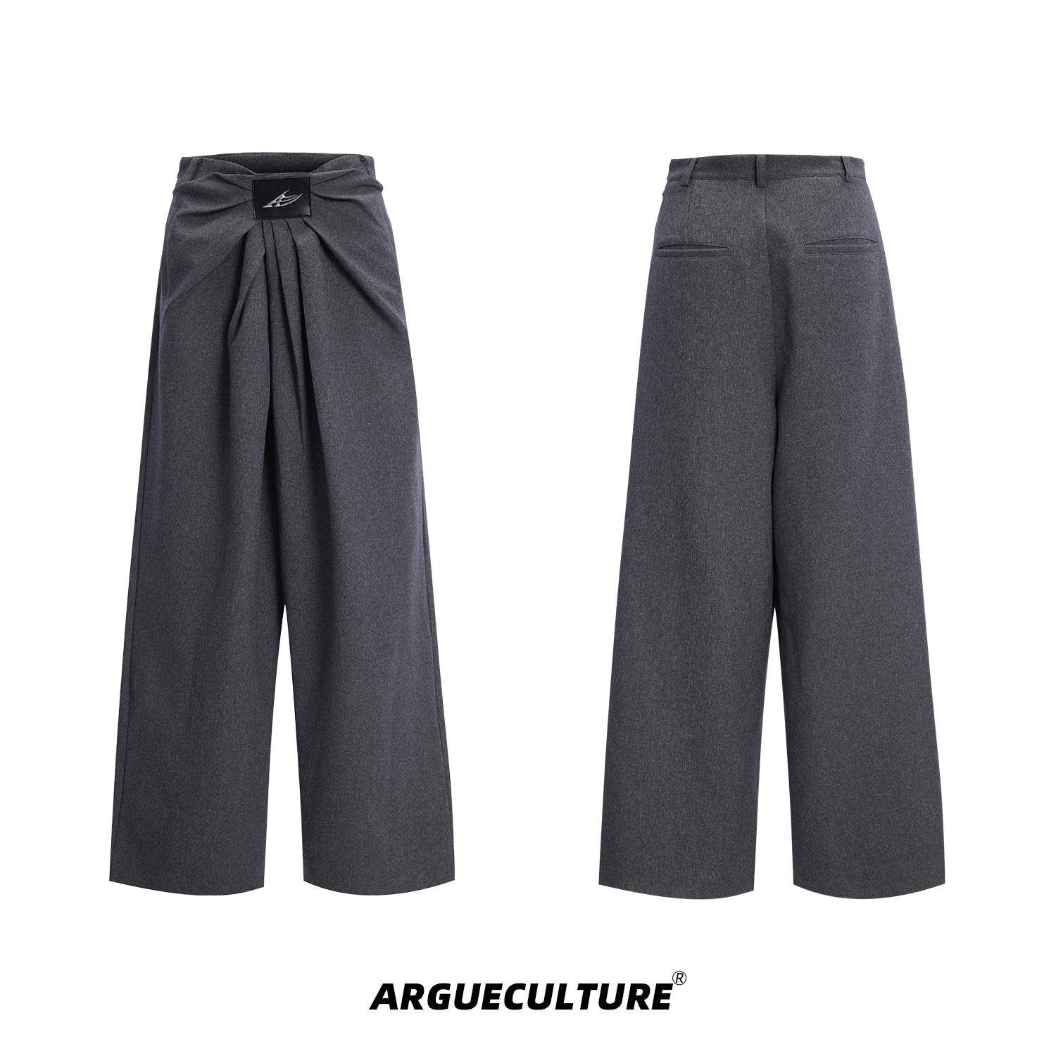 Pleated High Waist Wide - Leg Trousers - COPPING THREADS - ArguE CulturE