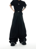 Pleated High Waist Wide - Leg Trousers - COPPING THREADS - ArguE CulturE