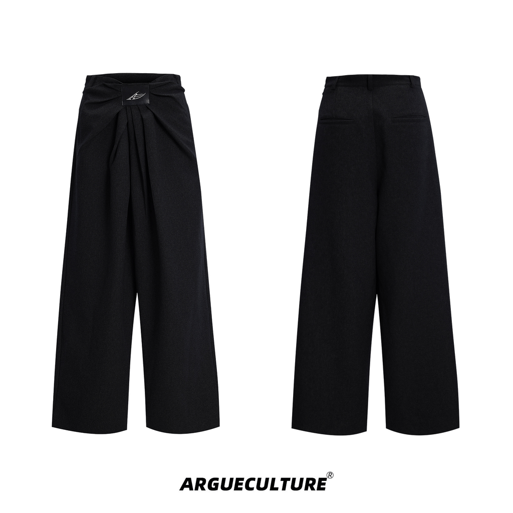 Pleated High Waist Wide - Leg Trousers - COPPING THREADS - ArguE CulturE
