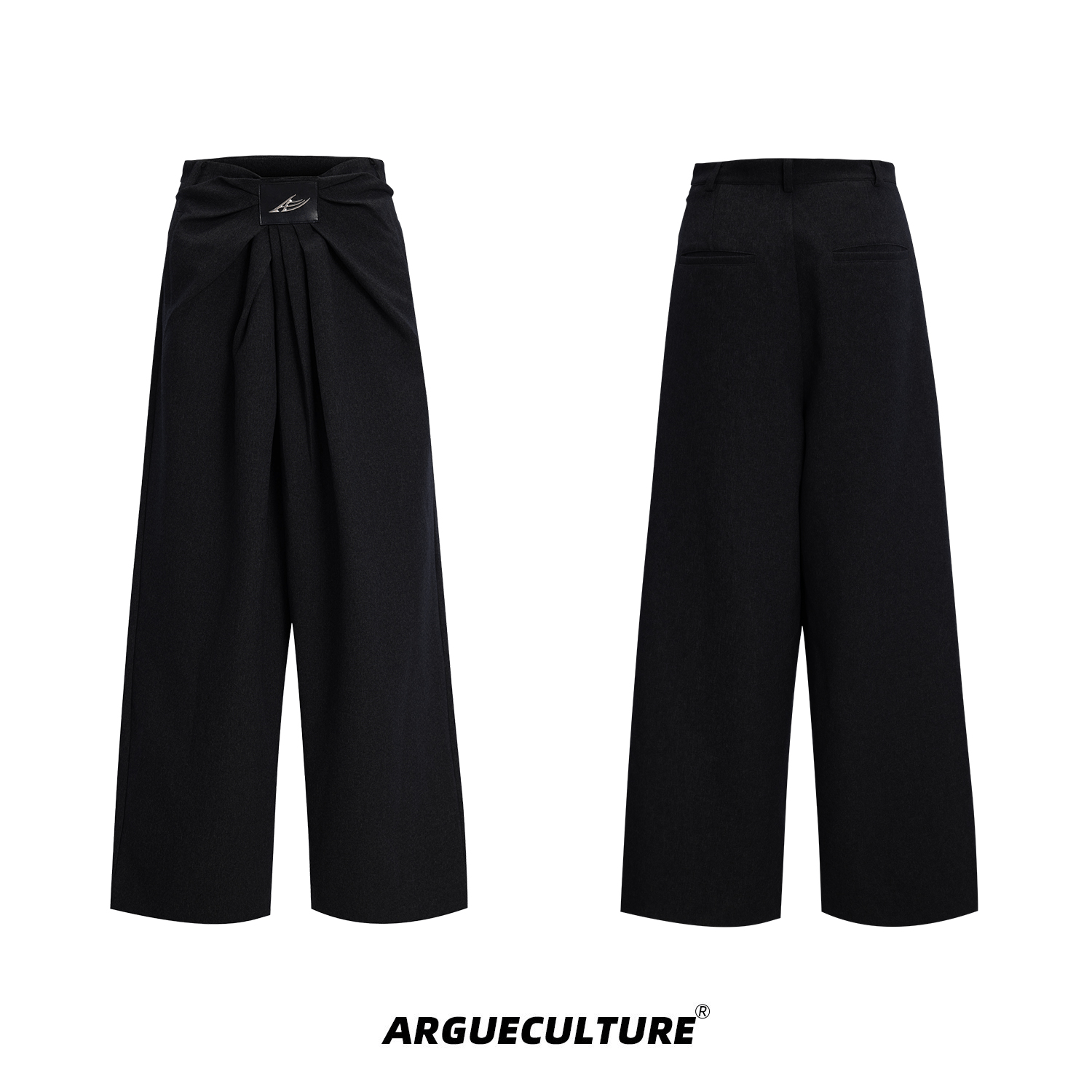 Pleated High Waist Wide - Leg Trousers - COPPING THREADS - ArguE CulturE