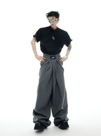 Pleated High Waist Wide - Leg Trousers - COPPING THREADS - ArguE CulturE