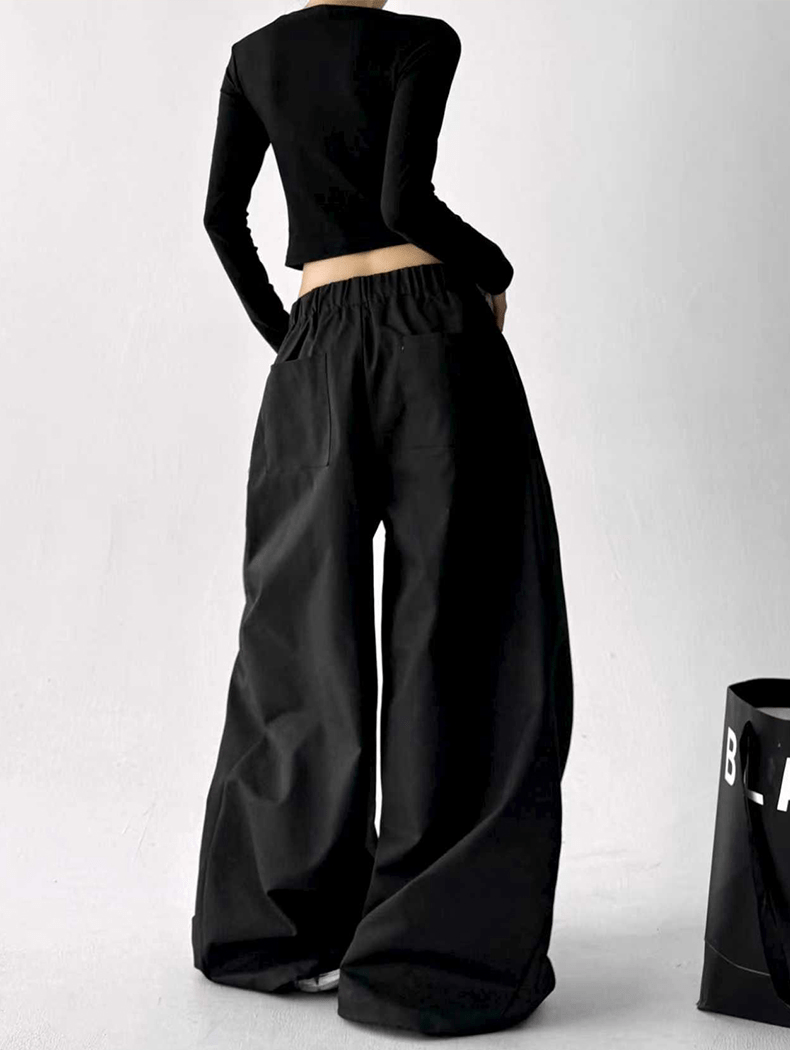 Pleated Ultra‑Wide Parachute Pants - COPPING THREADS - CT Select