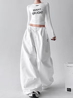 Pleated Ultra‑Wide Parachute Pants - COPPING THREADS - CT Select