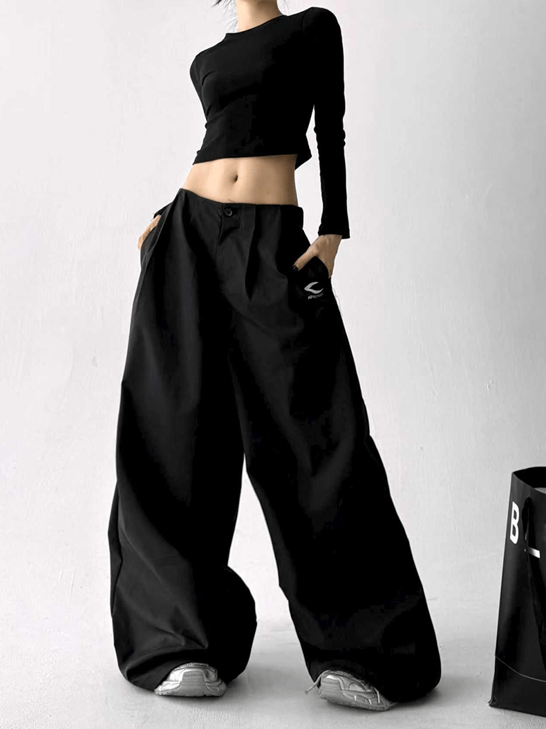 Pleated Ultra‑Wide Parachute Pants - COPPING THREADS - CT Select